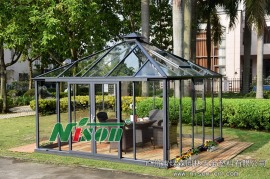 绿森铝合金钢结构玻璃房 别墅阳光房 移动样板房 温室花房