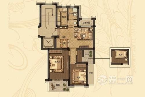 广州装饰公司中国风两室两厅装修设计案例