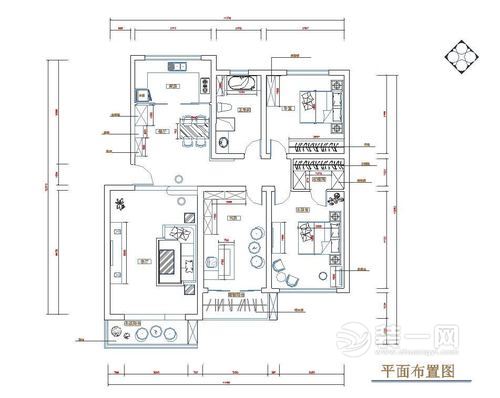 新中式风格装修效果图 广州星汇雅苑76平米案例