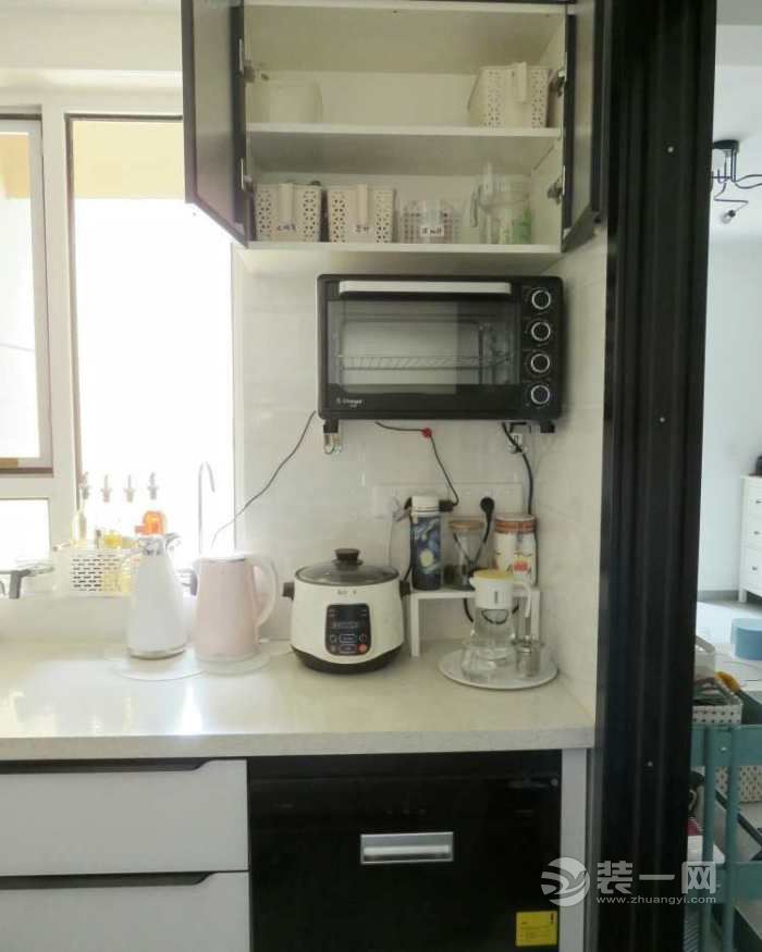 广州64平米装修改造：厨房分区收纳示意图超赞！