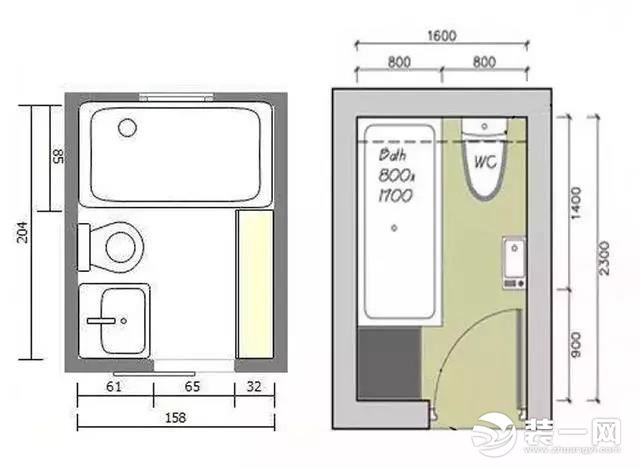 4平米衛生間佈局這樣設計秒變8平米 不相信你看看就知道
